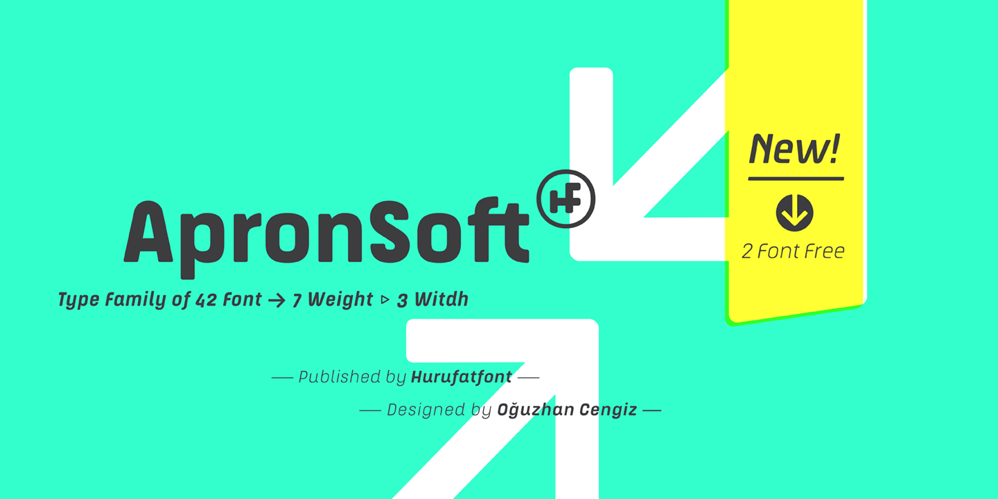 Przykład czcionki Apron Soft Condensed Heavy